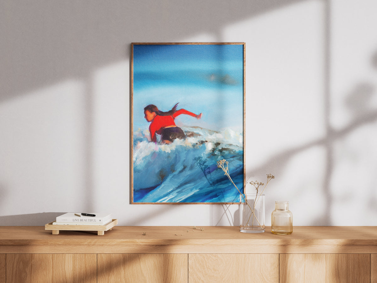 Takhihei Elacott, framed artwork in an interior