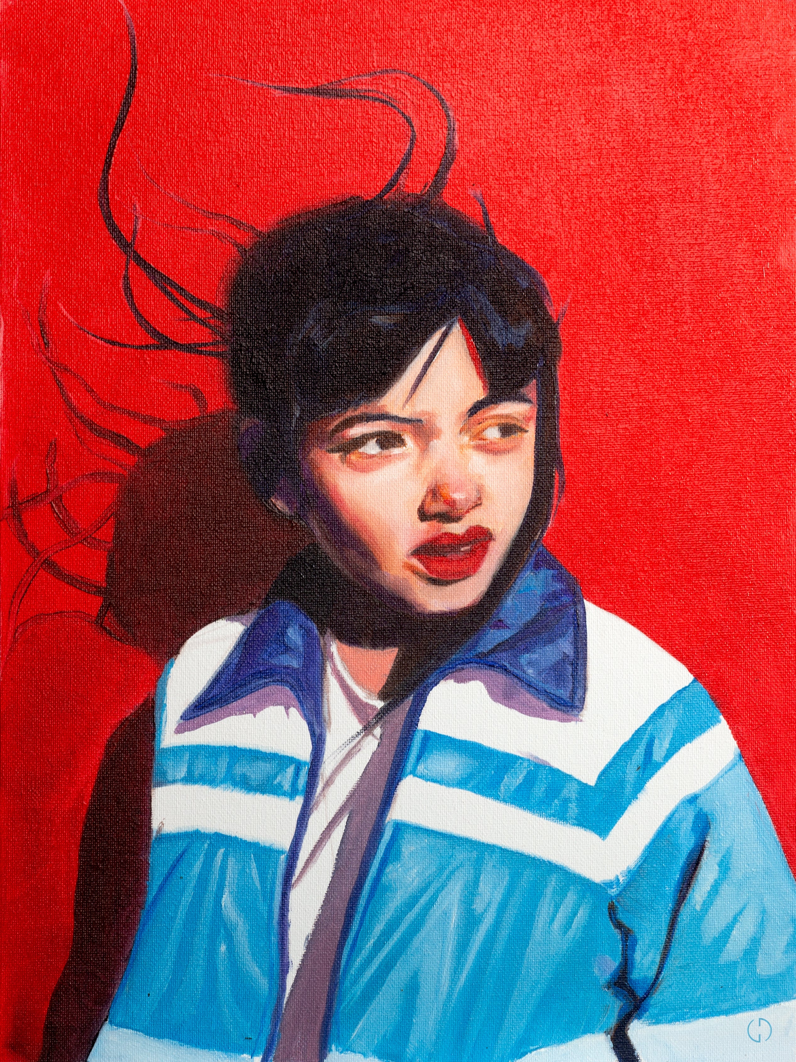 Rouge — Détail de la peinture