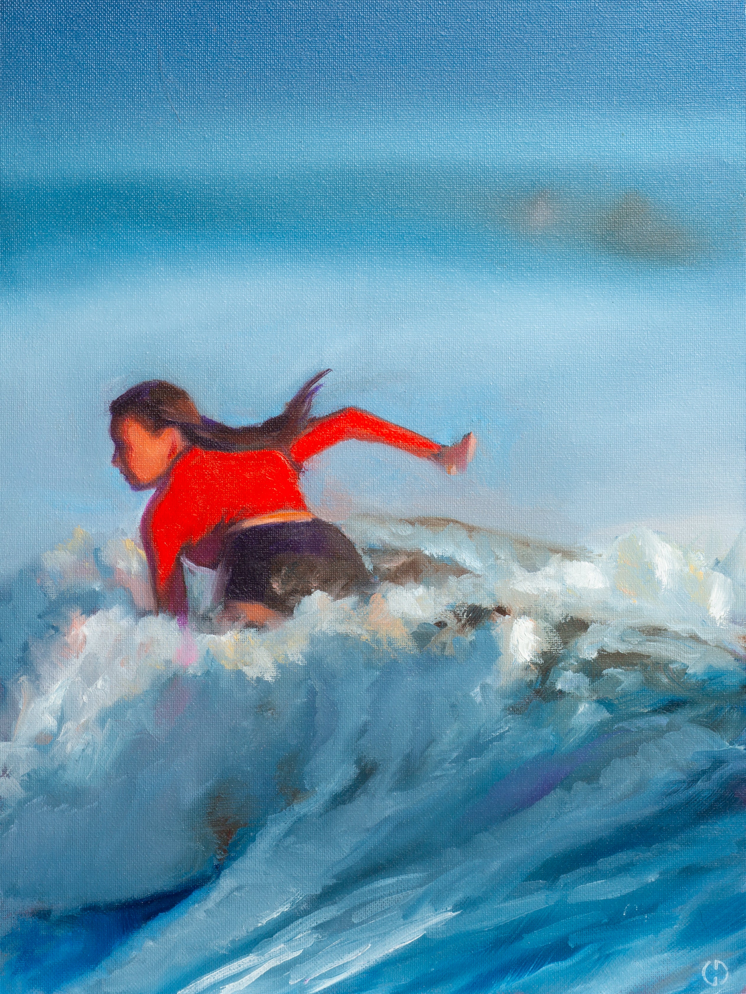 Takihei Elacott — Détail de la peinture